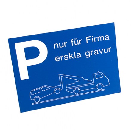 Hinweisschild Kunststoff für Garderobe